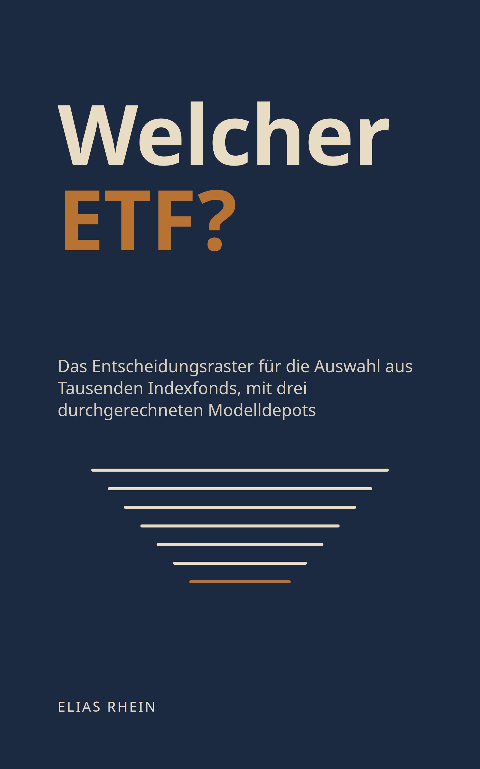 Cover des Buchs „Welcher ETF?“ von Elias Rhein